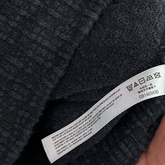 Free People Reign Textured knit Blazer Black Shabby Chic Bohemian size XS - Picture 8 of 8